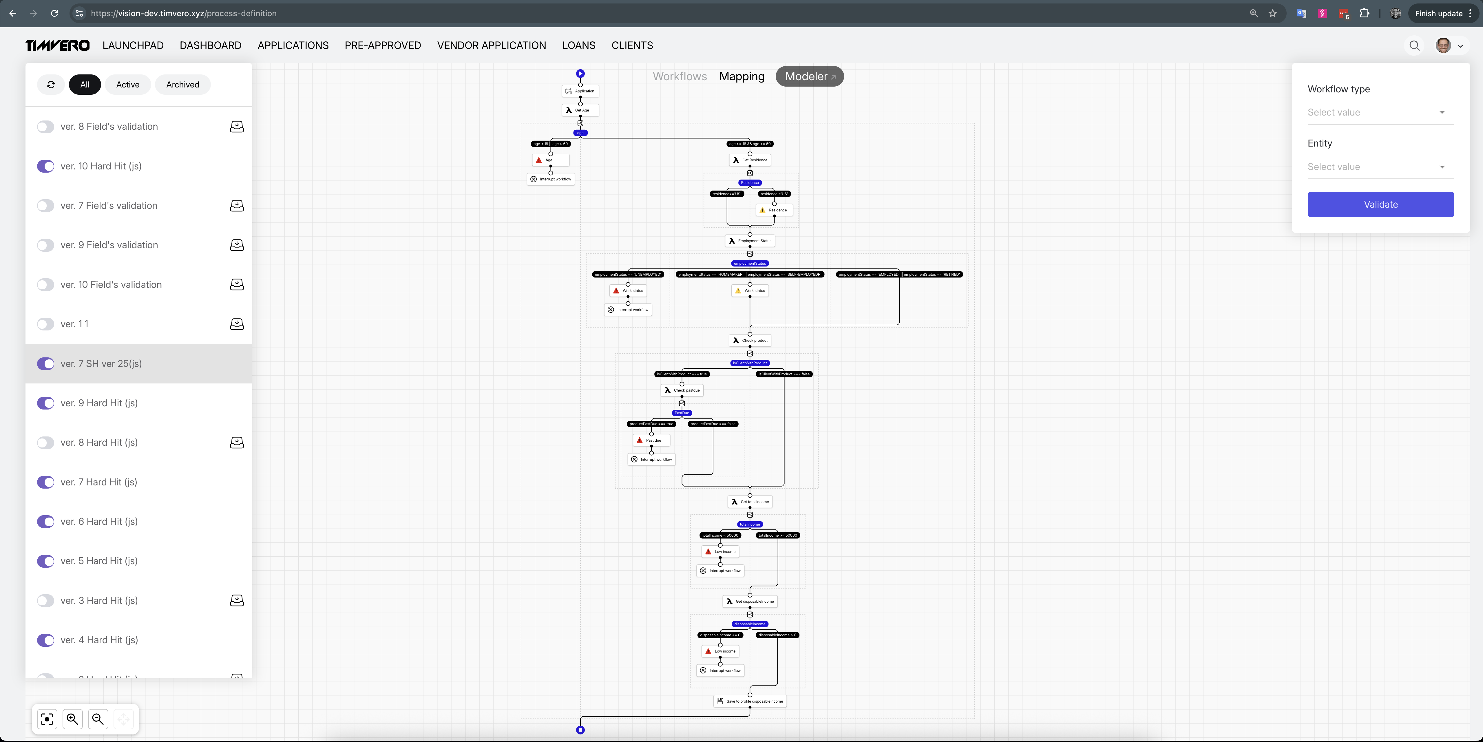 Visual Workflow Designer